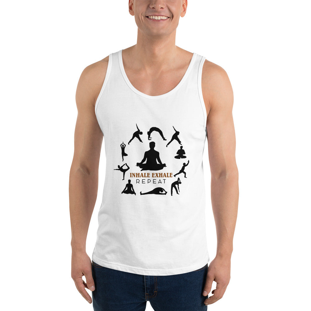 INHALE EXHALE REPEAT - Unisex Tank Top