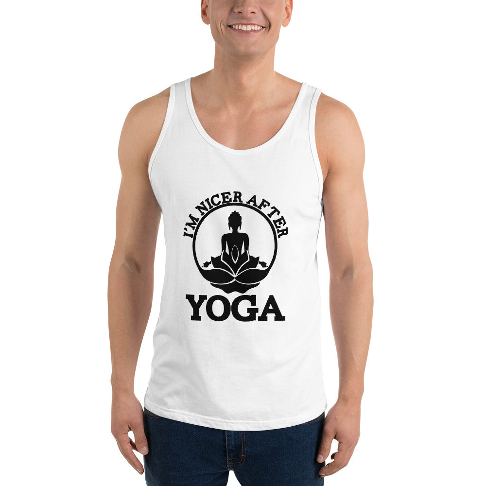 I'M NICER AFTER YOGA - Unisex Tank Top