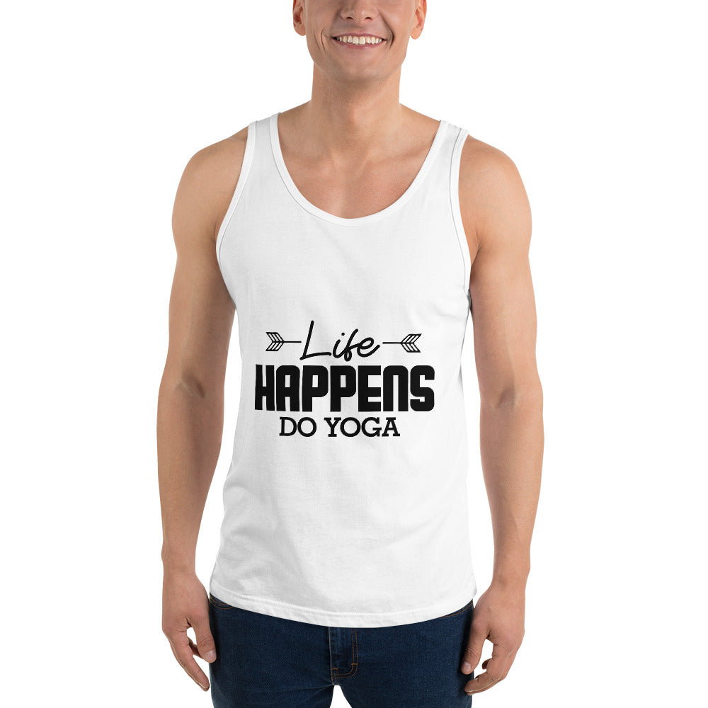 LIFE HAPPENS DO YOGA - Unisex Tank Top
