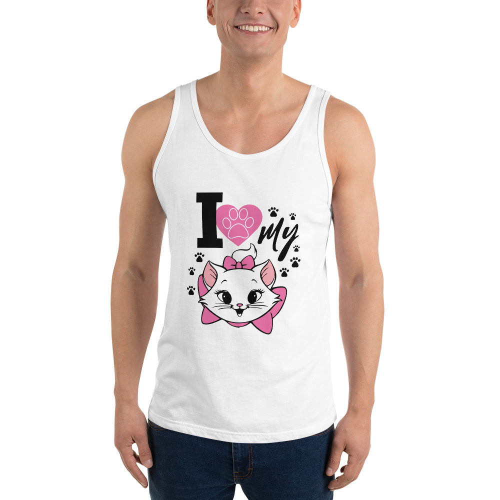 I LOVE MY CAT - Unisex Tank Top