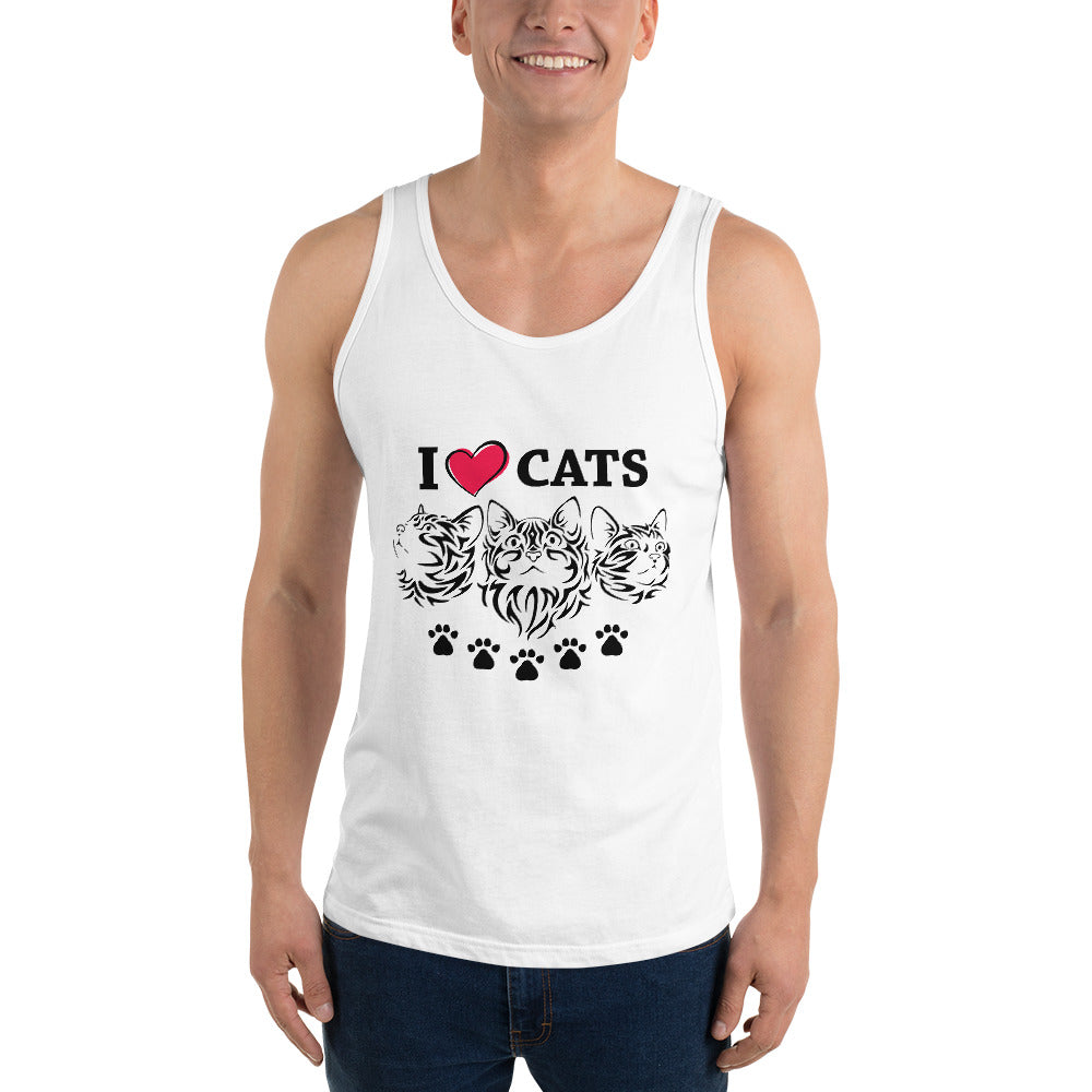 I LOVE CATS - Unisex Tank Top