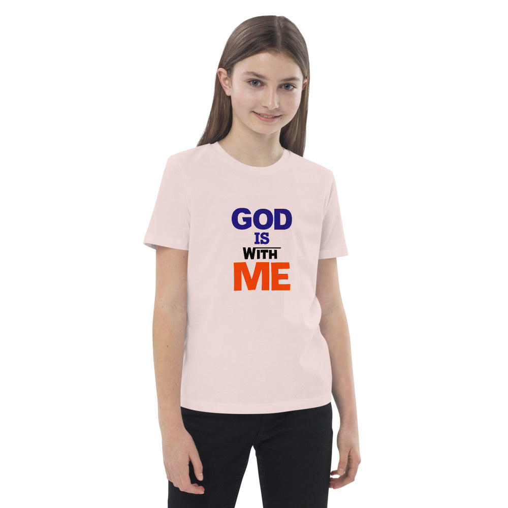 GOD IS WITH ME - Organic cotton kids t-shirt