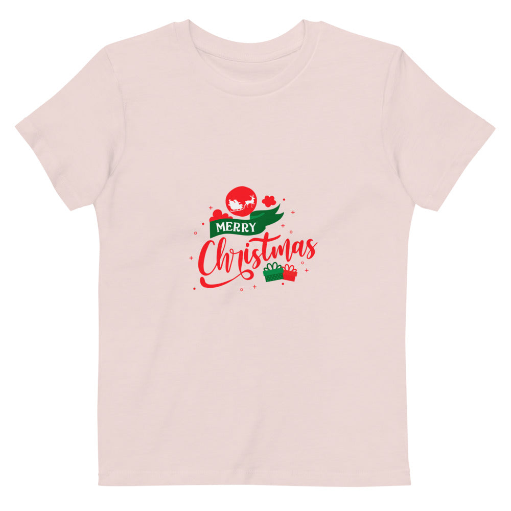 Merry Christmas- Organic cotton kids t-shirt