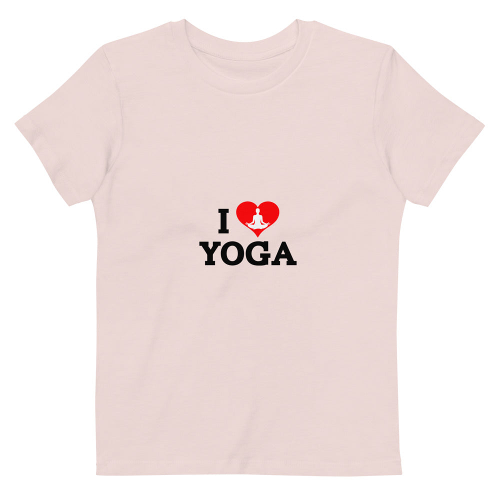 I LOVE YOGA- Organic cotton kids t-shirt