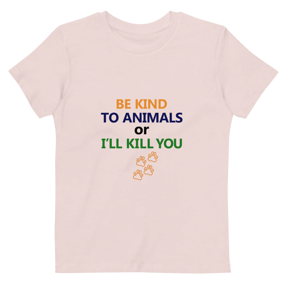 BE KIND TO ANIMALS - Organic cotton kids t-shirt