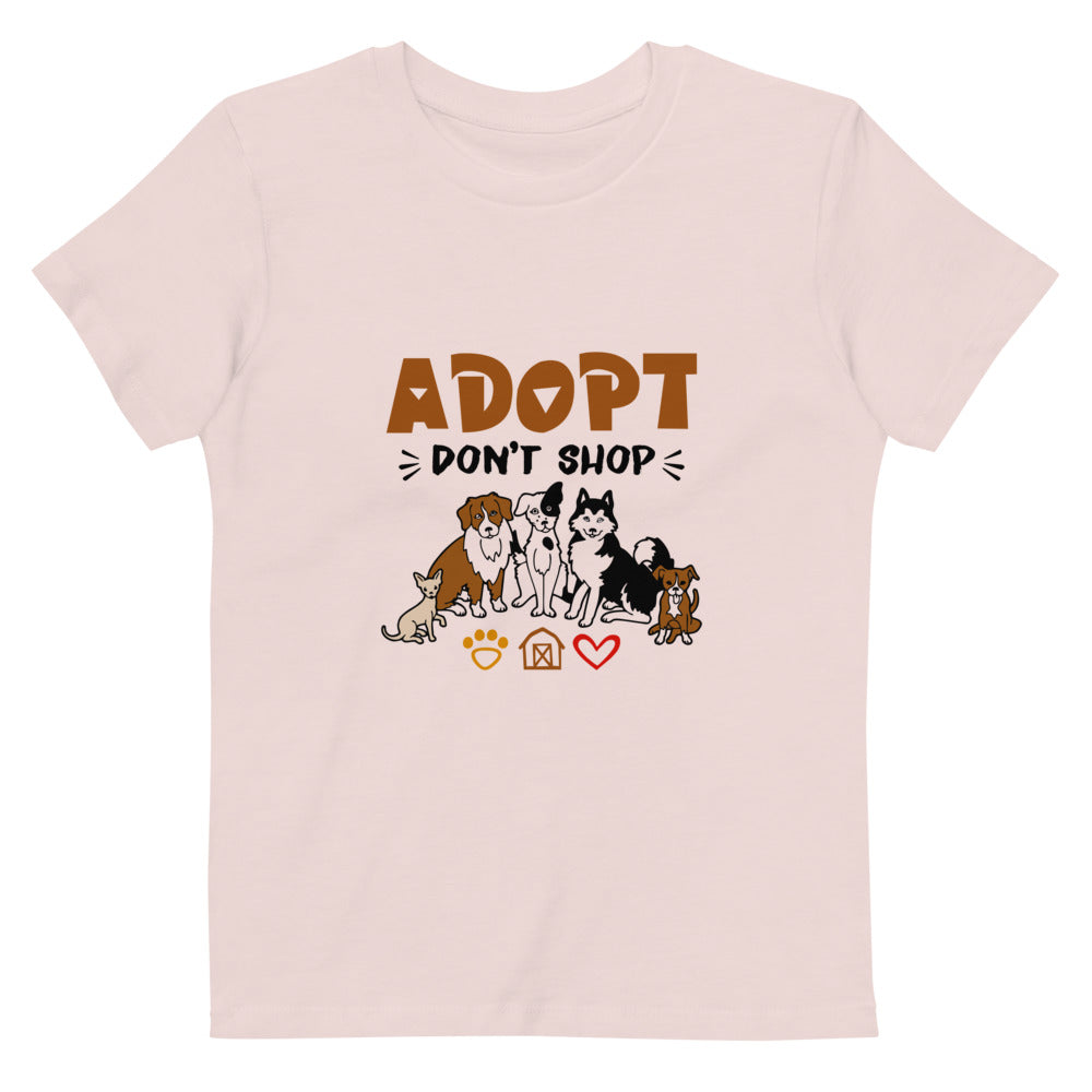 ADOPT DON'T SHOP - Organic cotton kids t-shirt