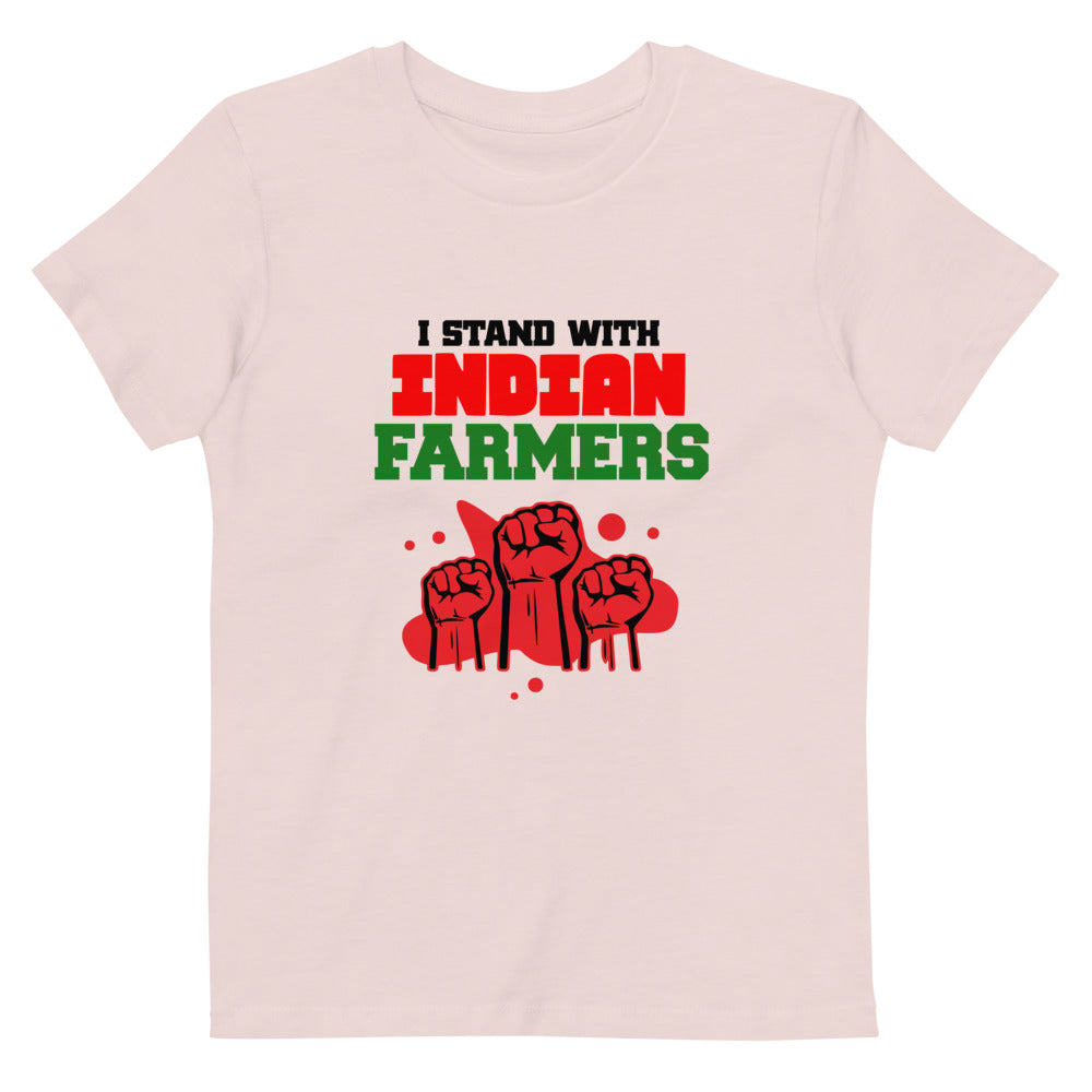 I STAND WITH INDIAN FARMERS - Organic cotton kids t-shirt