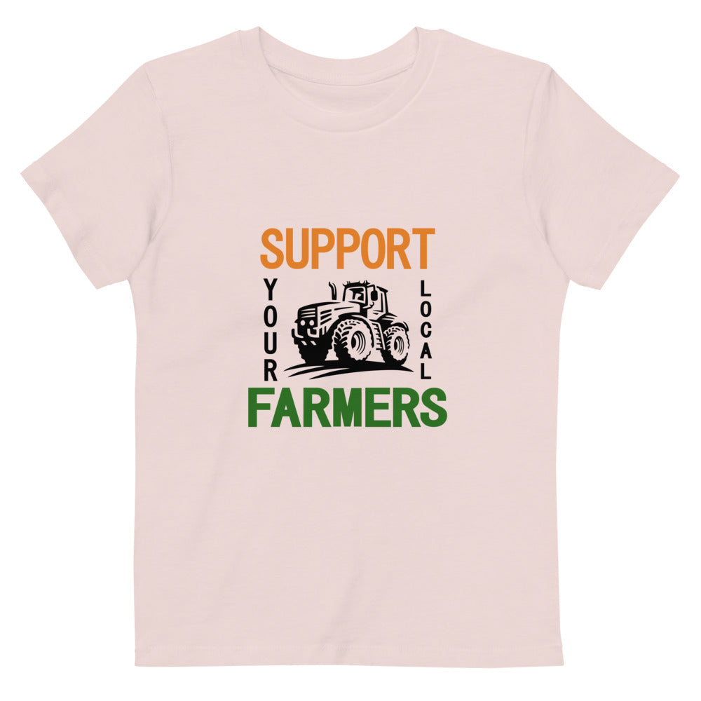 SUPPORT YOUR LOCAL FARMERS - Organic cotton kids t-shirt