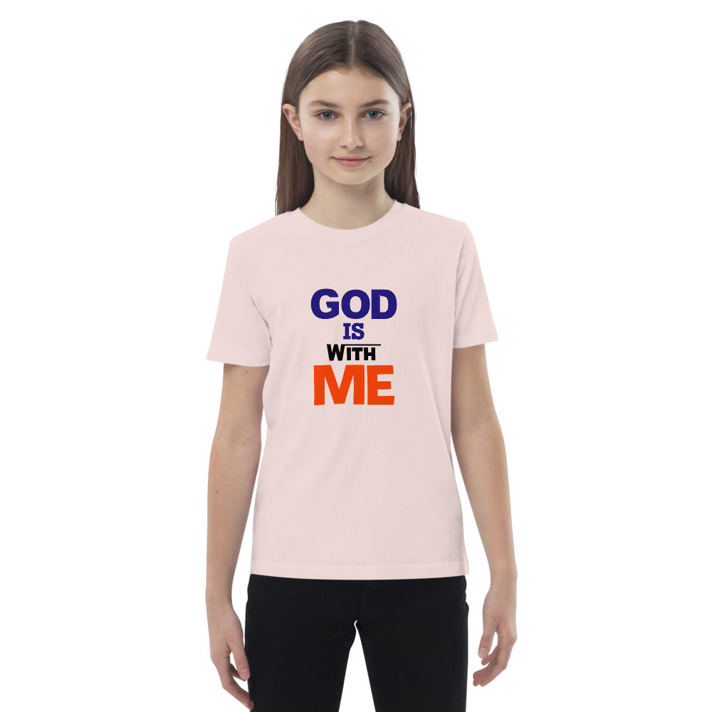 GOD IS WITH ME - Organic cotton kids t-shirt