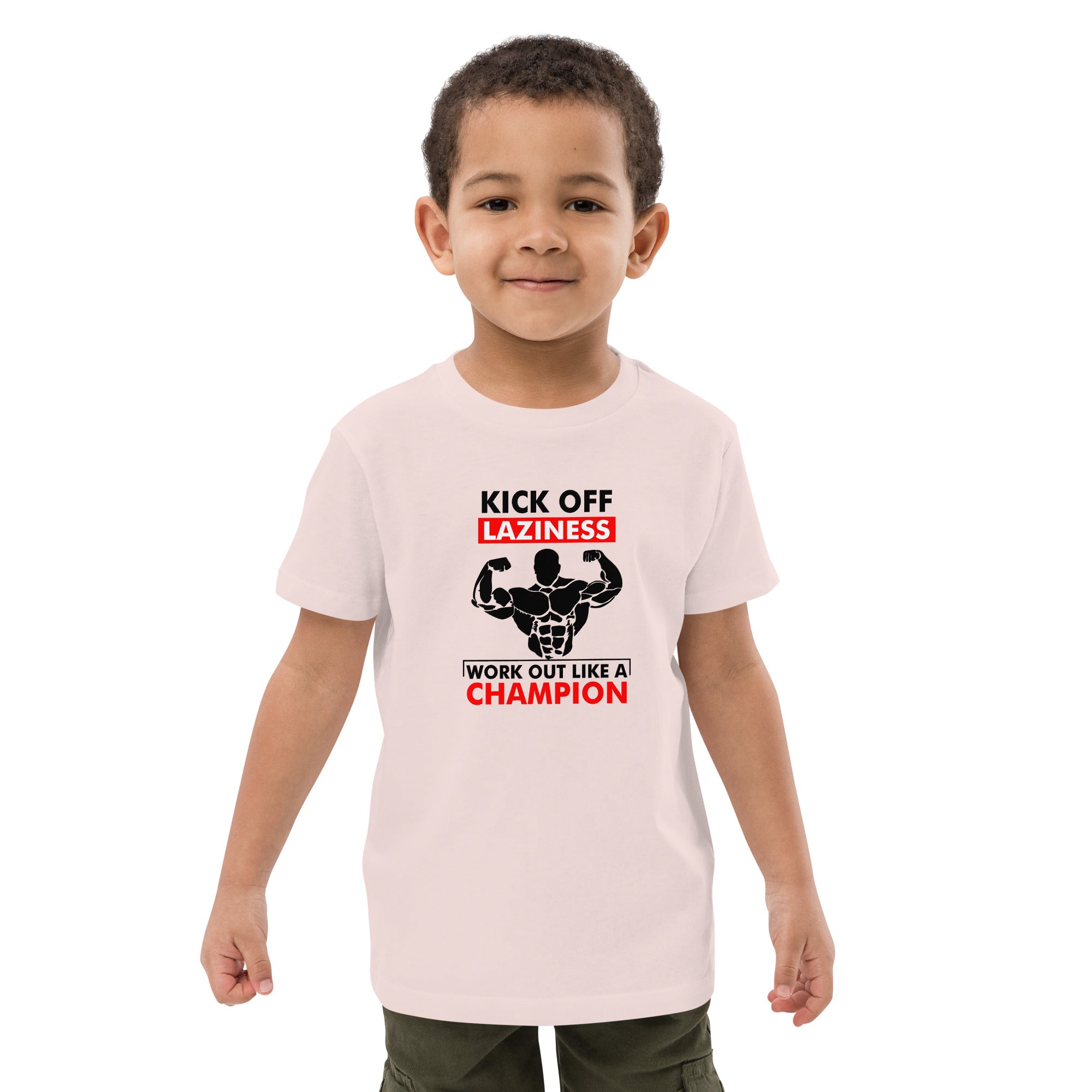 KICK OFF LAZINESS - Organic cotton kids t-shirt