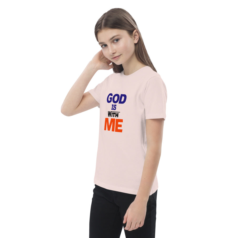 GOD IS WITH ME - Organic cotton kids t-shirt