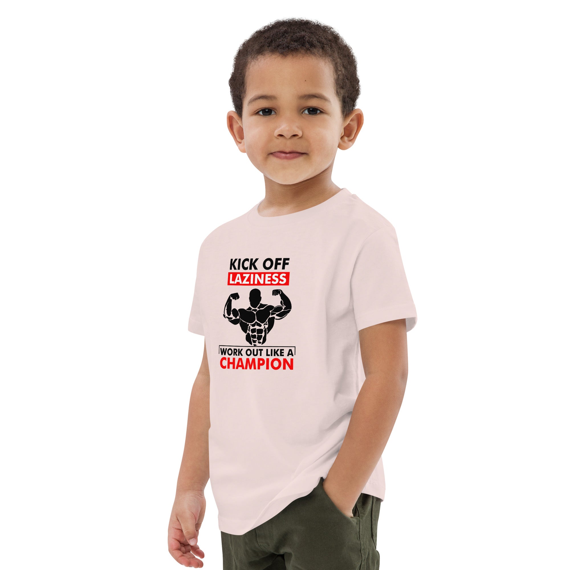 KICK OFF LAZINESS - Organic cotton kids t-shirt