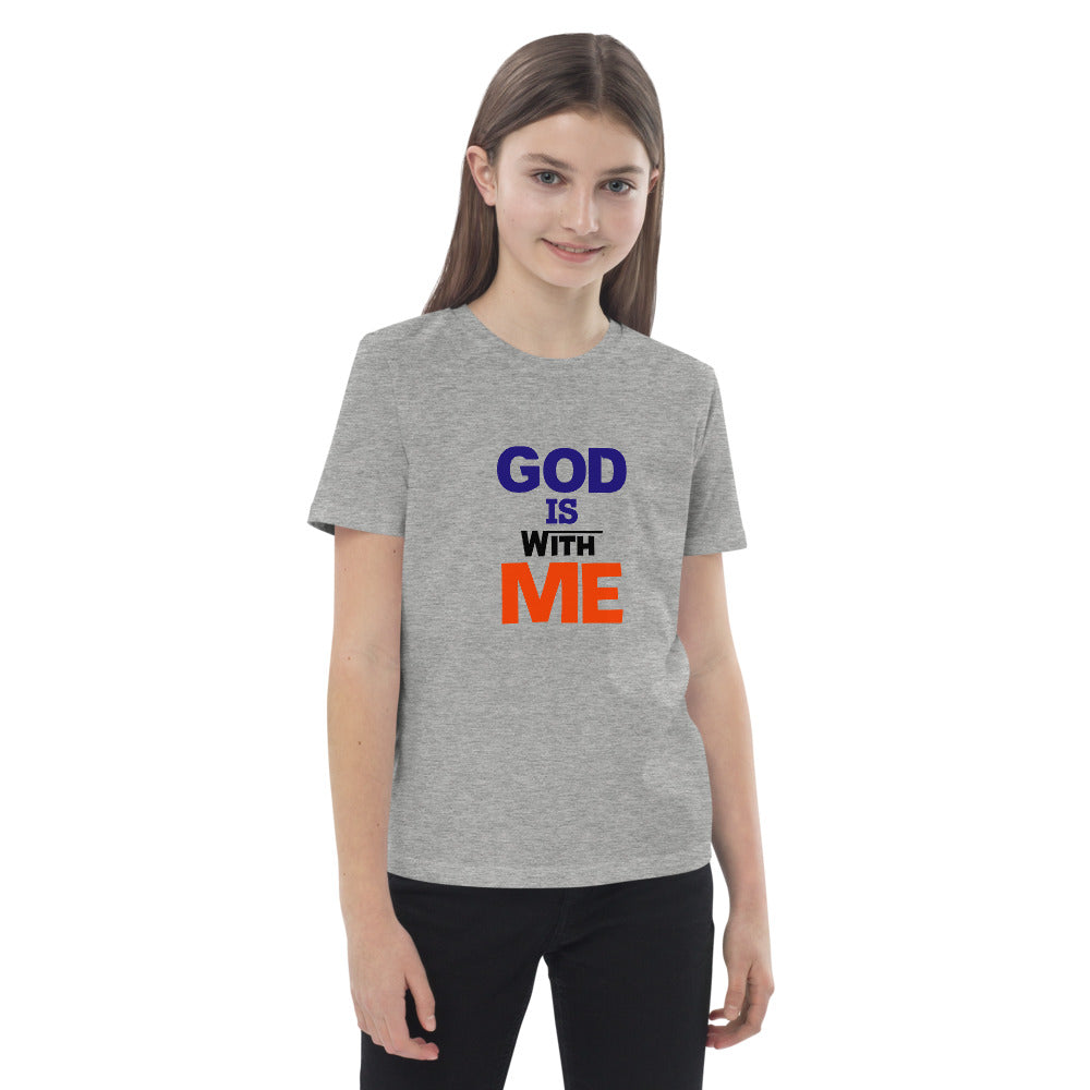 GOD IS WITH ME - Organic cotton kids t-shirt