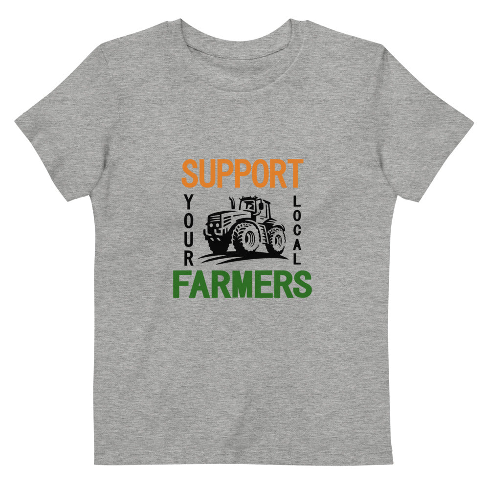 SUPPORT YOUR LOCAL FARMERS - Organic cotton kids t-shirt