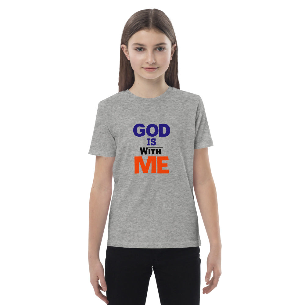 GOD IS WITH ME - Organic cotton kids t-shirt