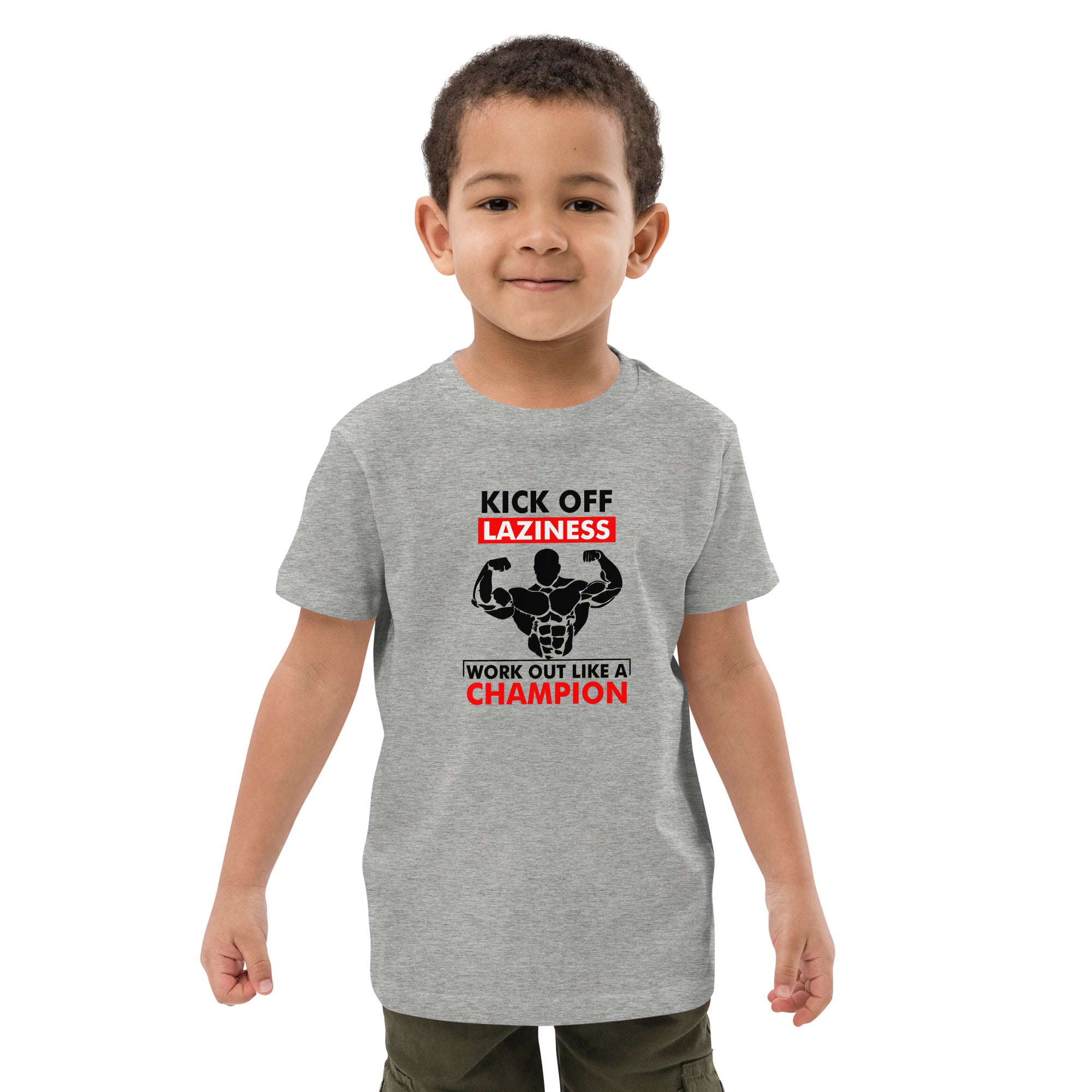 KICK OFF LAZINESS - Organic cotton kids t-shirt