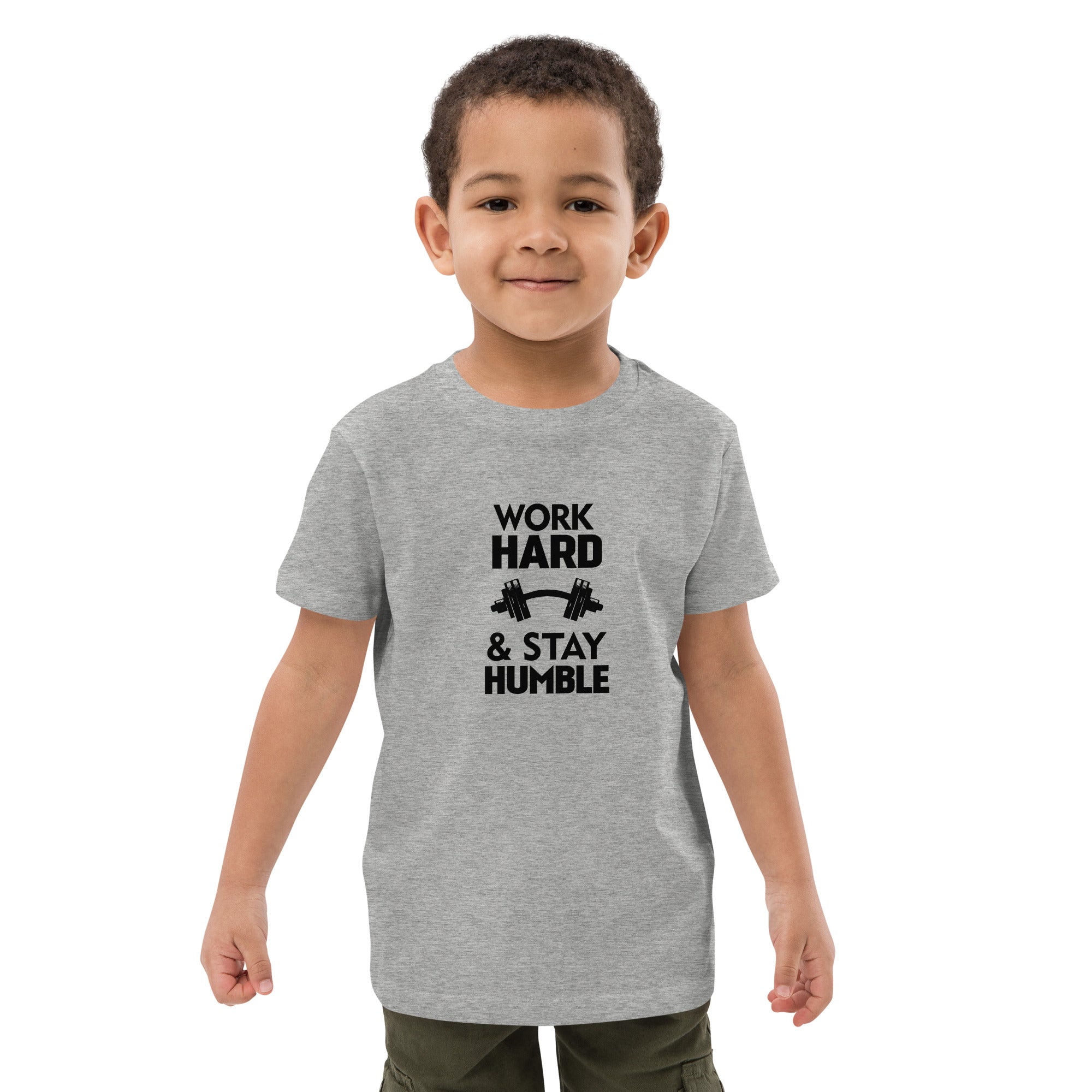 WORK HARD & STAY HUMBLE - Organic cotton kids t-shirt