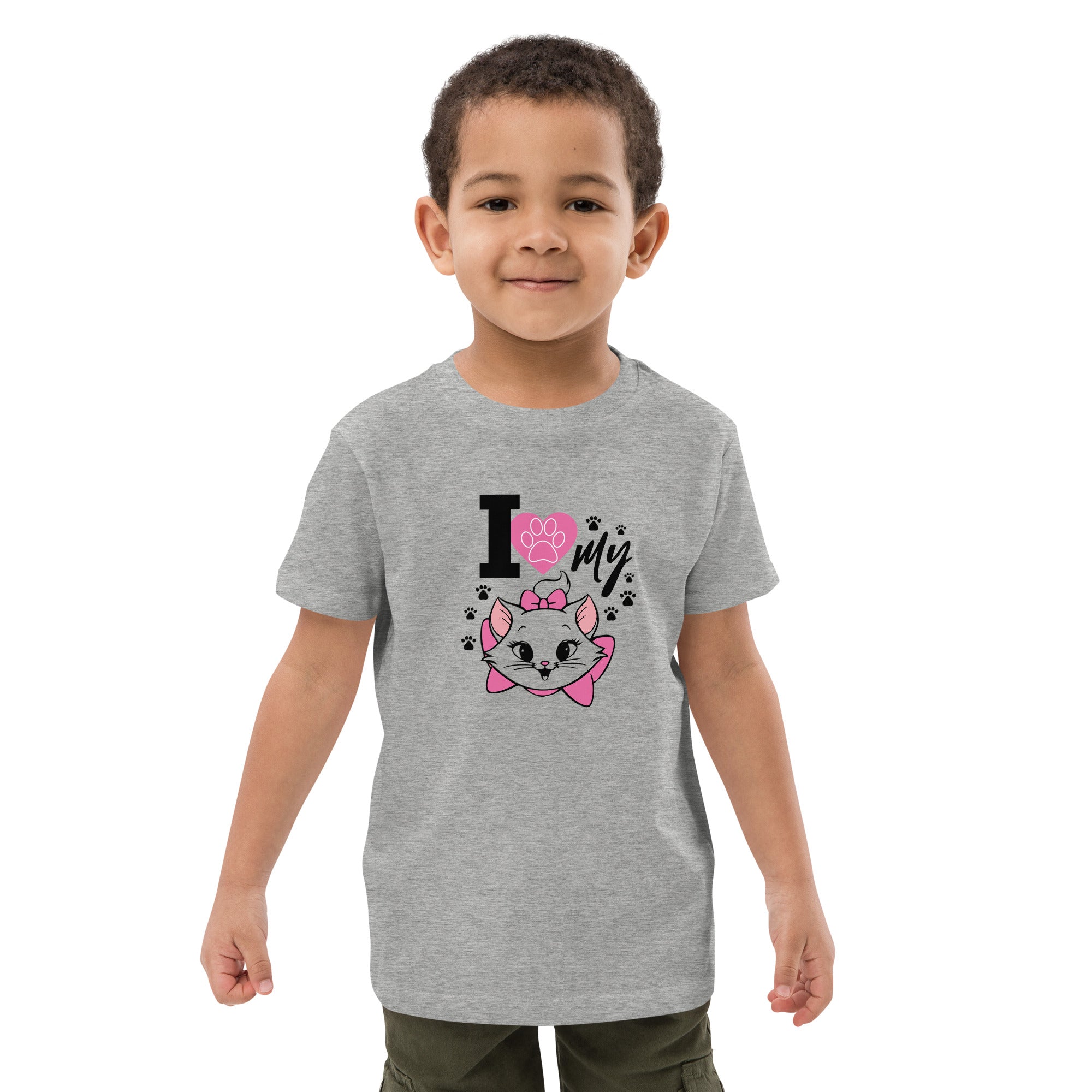 I LOVE MY CAT - Organic cotton kids t-shirt