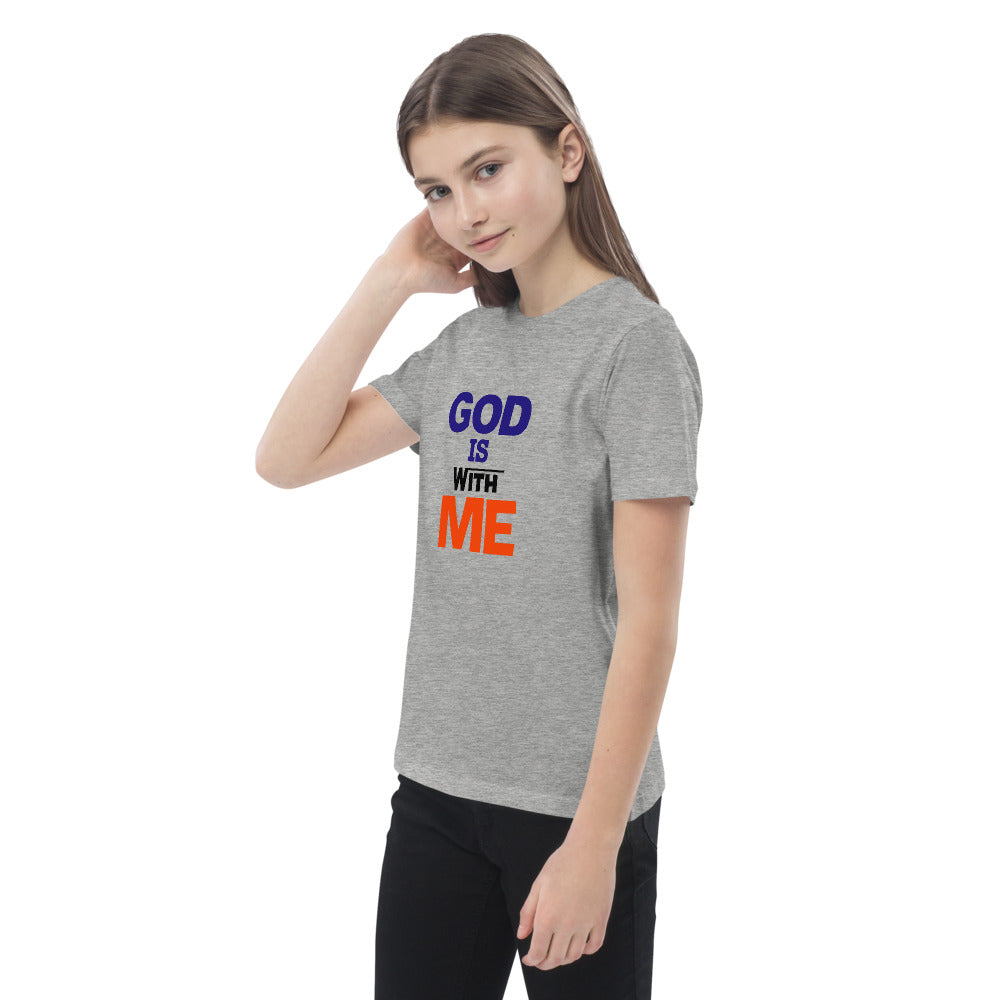 GOD IS WITH ME - Organic cotton kids t-shirt