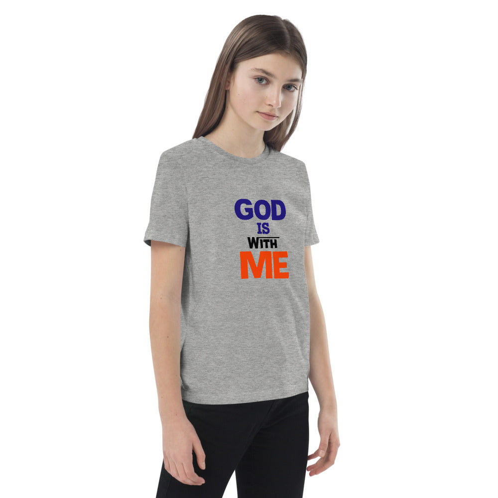 GOD IS WITH ME - Organic cotton kids t-shirt