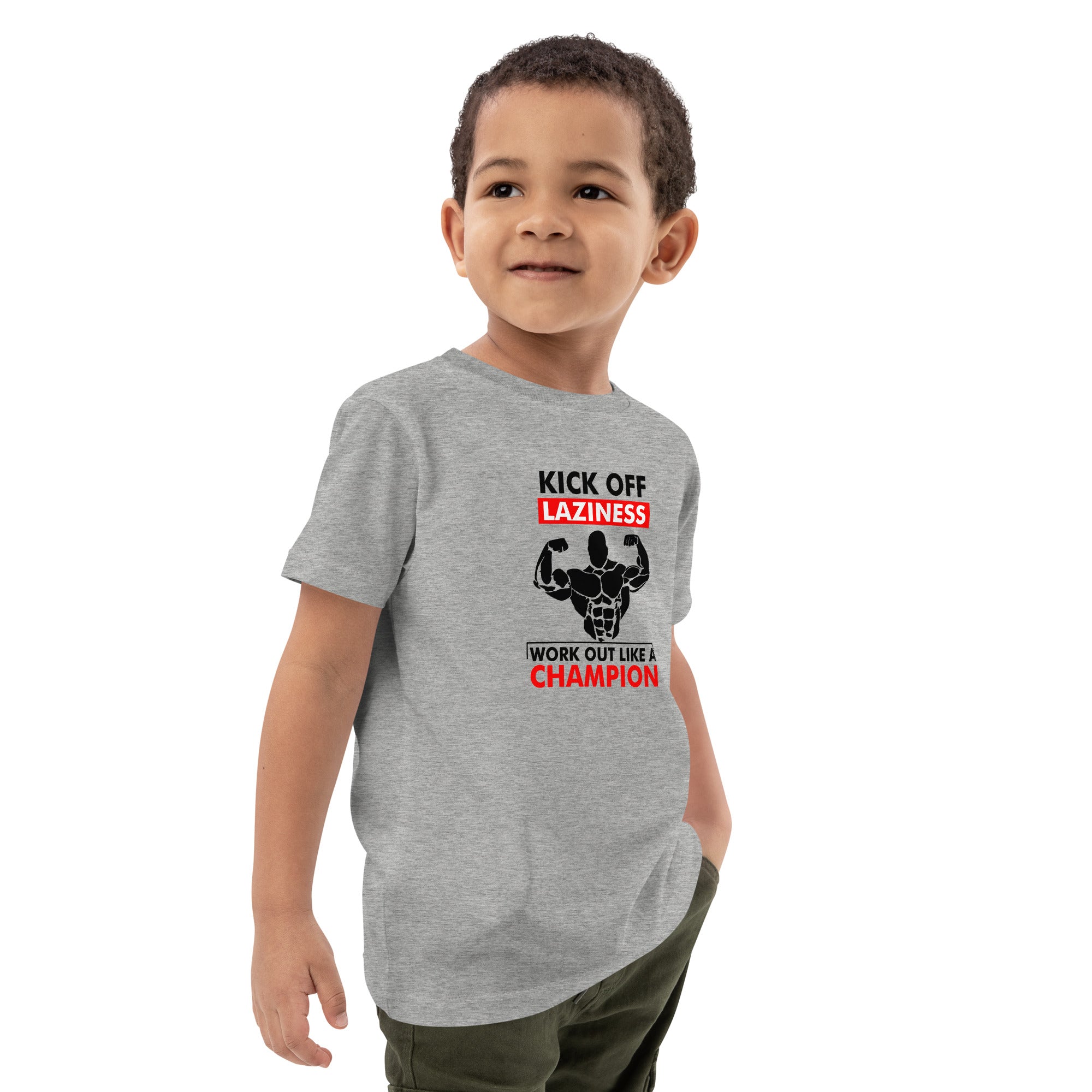 KICK OFF LAZINESS - Organic cotton kids t-shirt