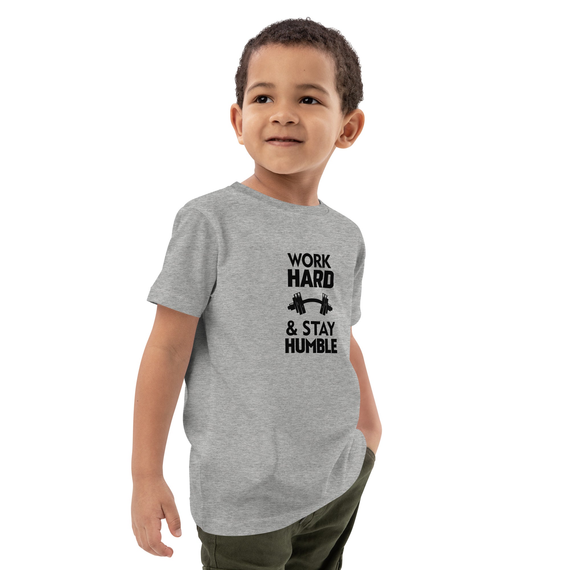 WORK HARD & STAY HUMBLE - Organic cotton kids t-shirt