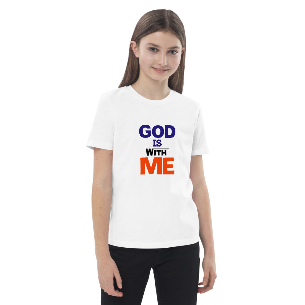 GOD IS WITH ME - Organic cotton kids t-shirt