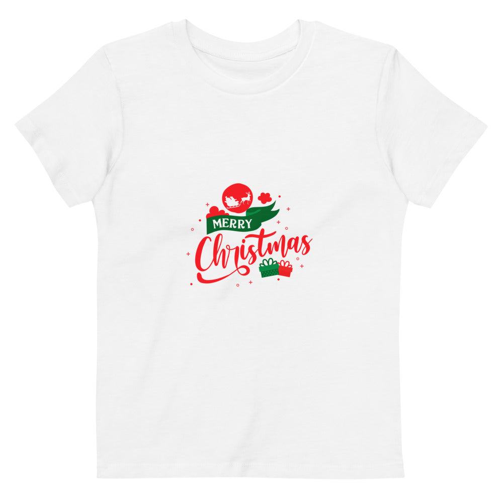 Merry Christmas- Organic cotton kids t-shirt