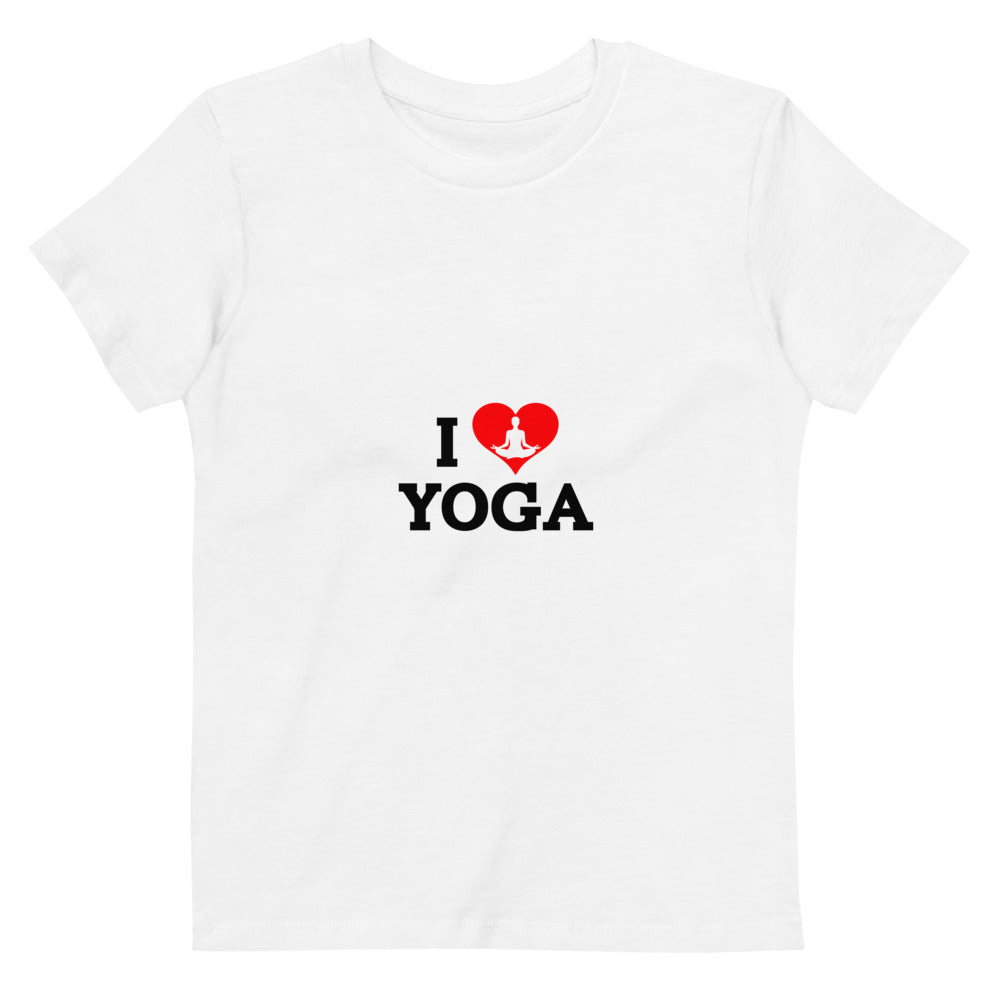 I LOVE YOGA- Organic cotton kids t-shirt