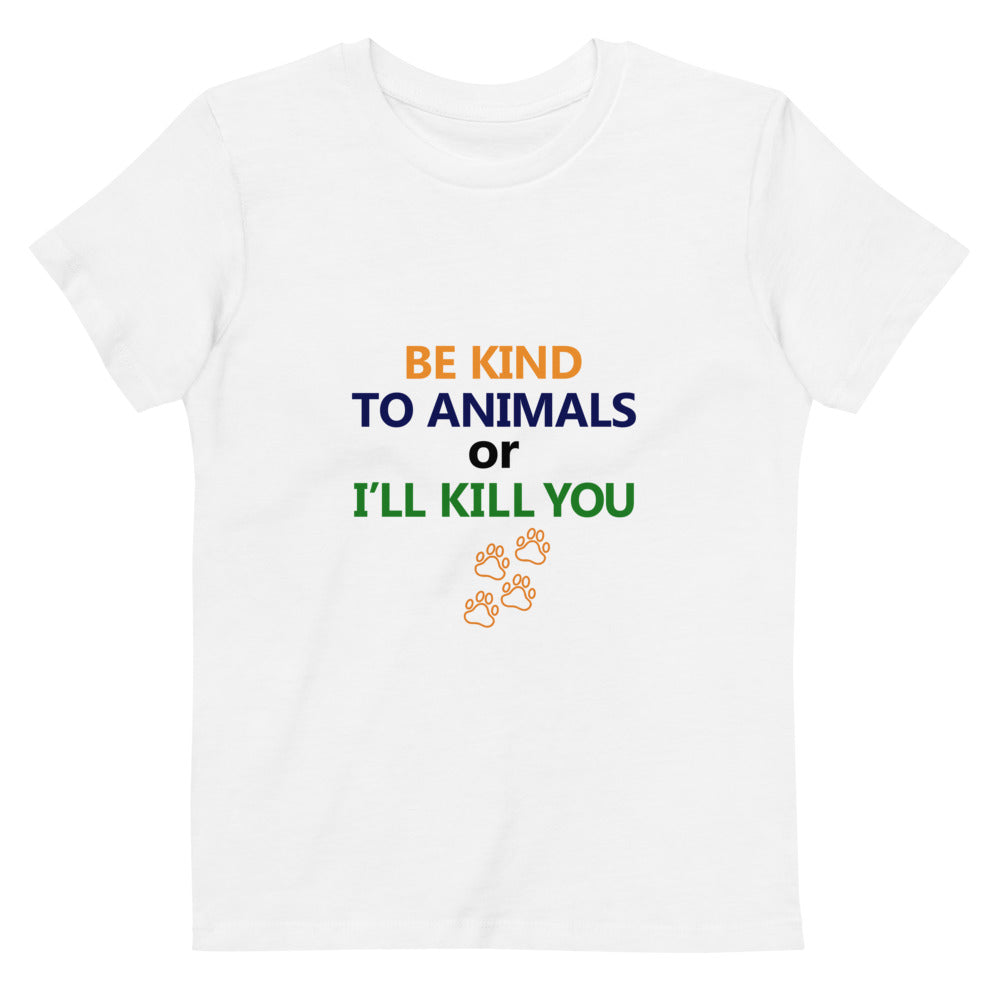 BE KIND TO ANIMALS - Organic cotton kids t-shirt