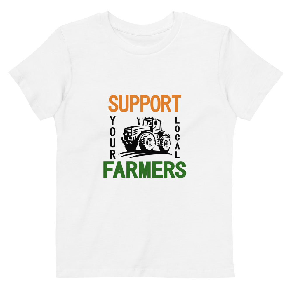 SUPPORT YOUR LOCAL FARMERS - Organic cotton kids t-shirt