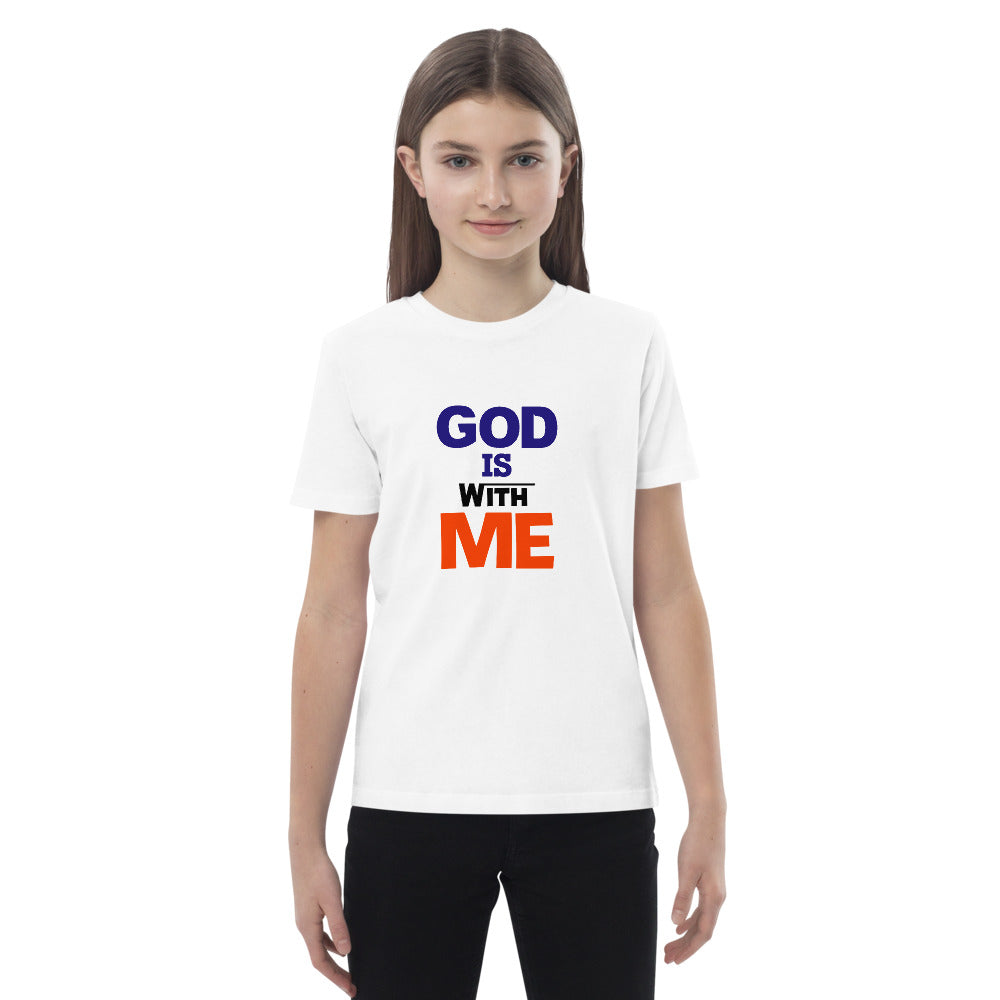 GOD IS WITH ME - Organic cotton kids t-shirt