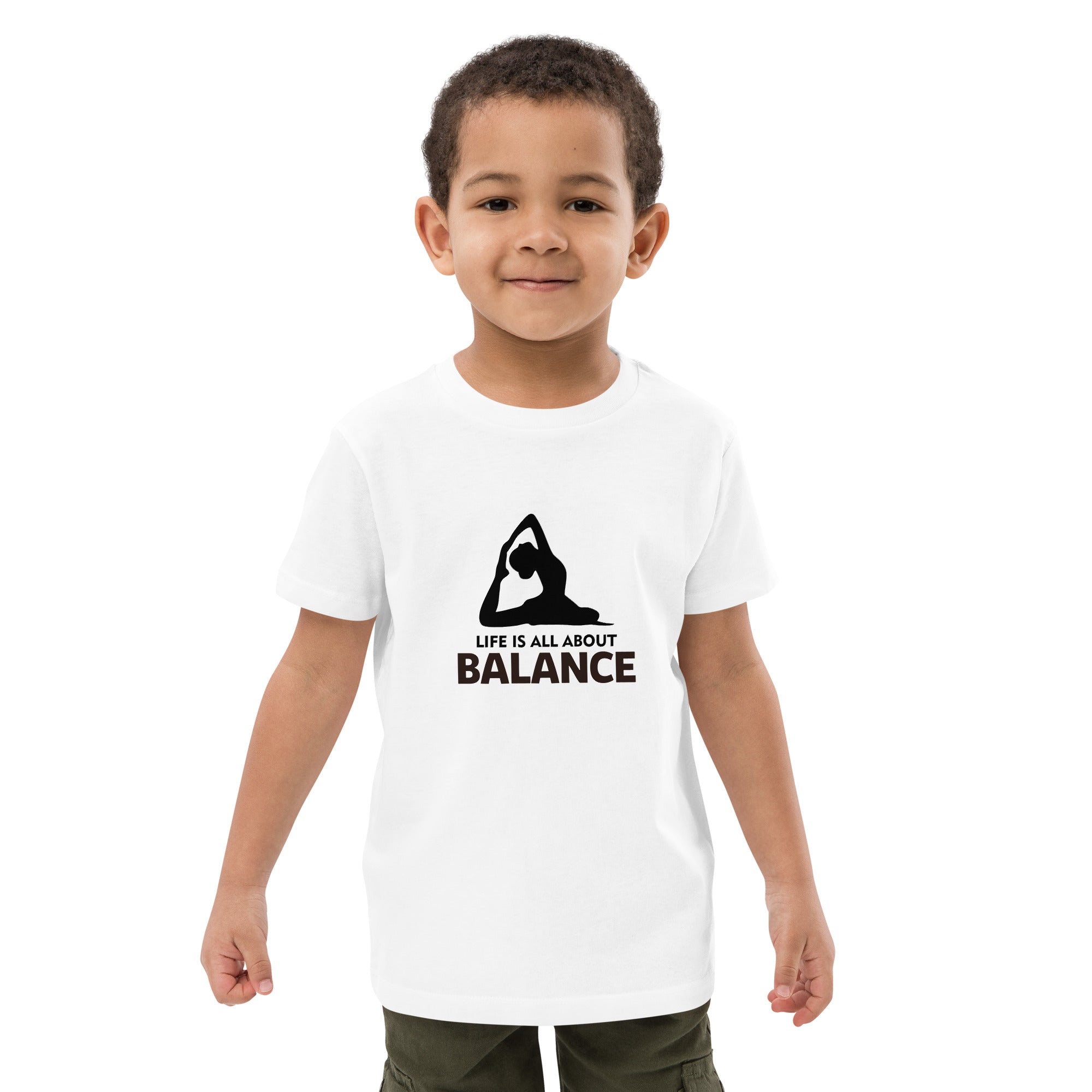 LIFE IS ALL ABOUT BALANCE - Organic cotton kids t-shirt