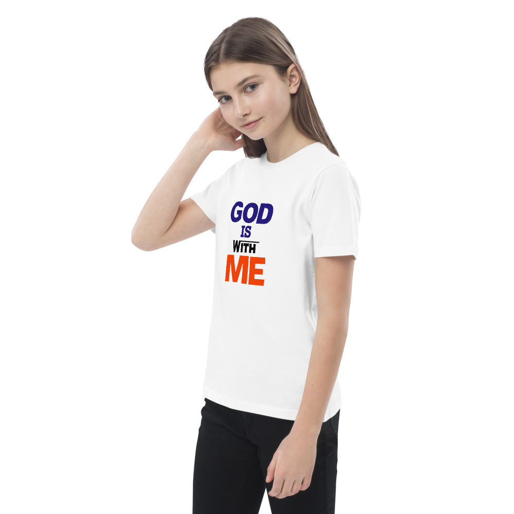 GOD IS WITH ME - Organic cotton kids t-shirt