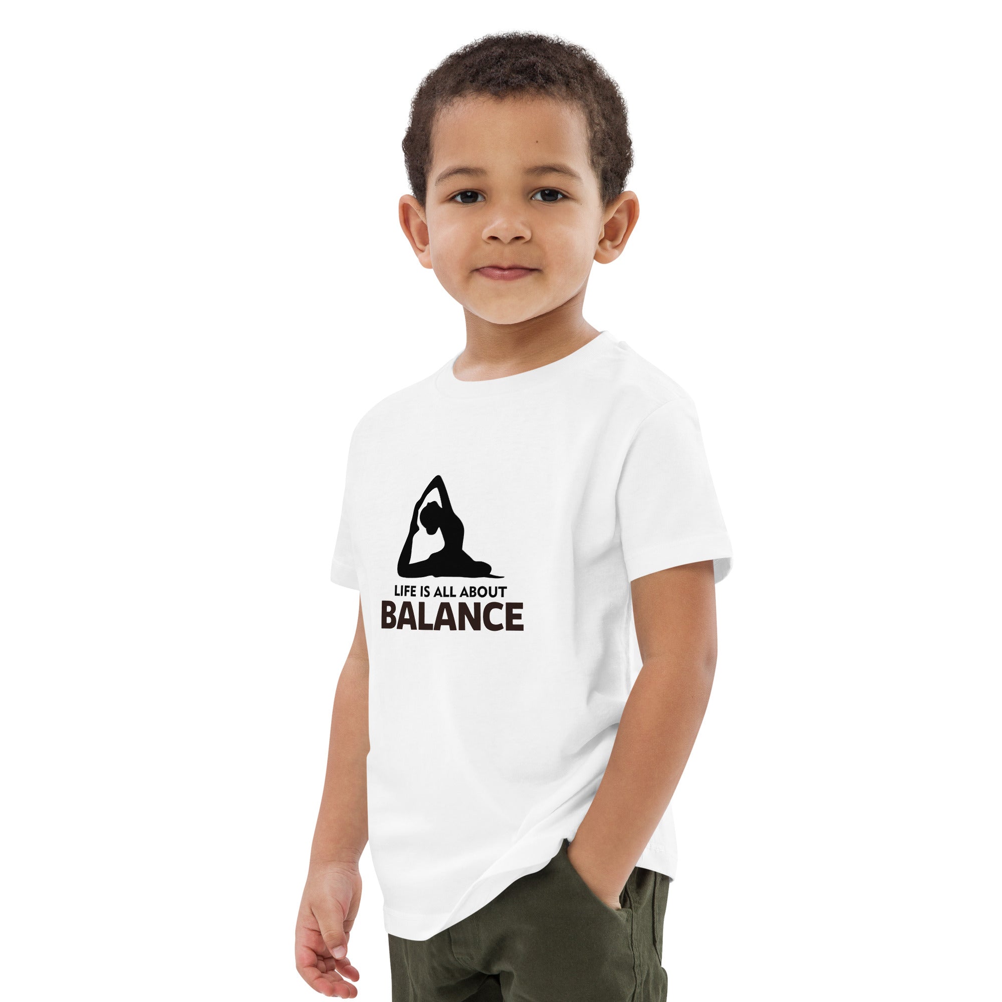 LIFE IS ALL ABOUT BALANCE - Organic cotton kids t-shirt