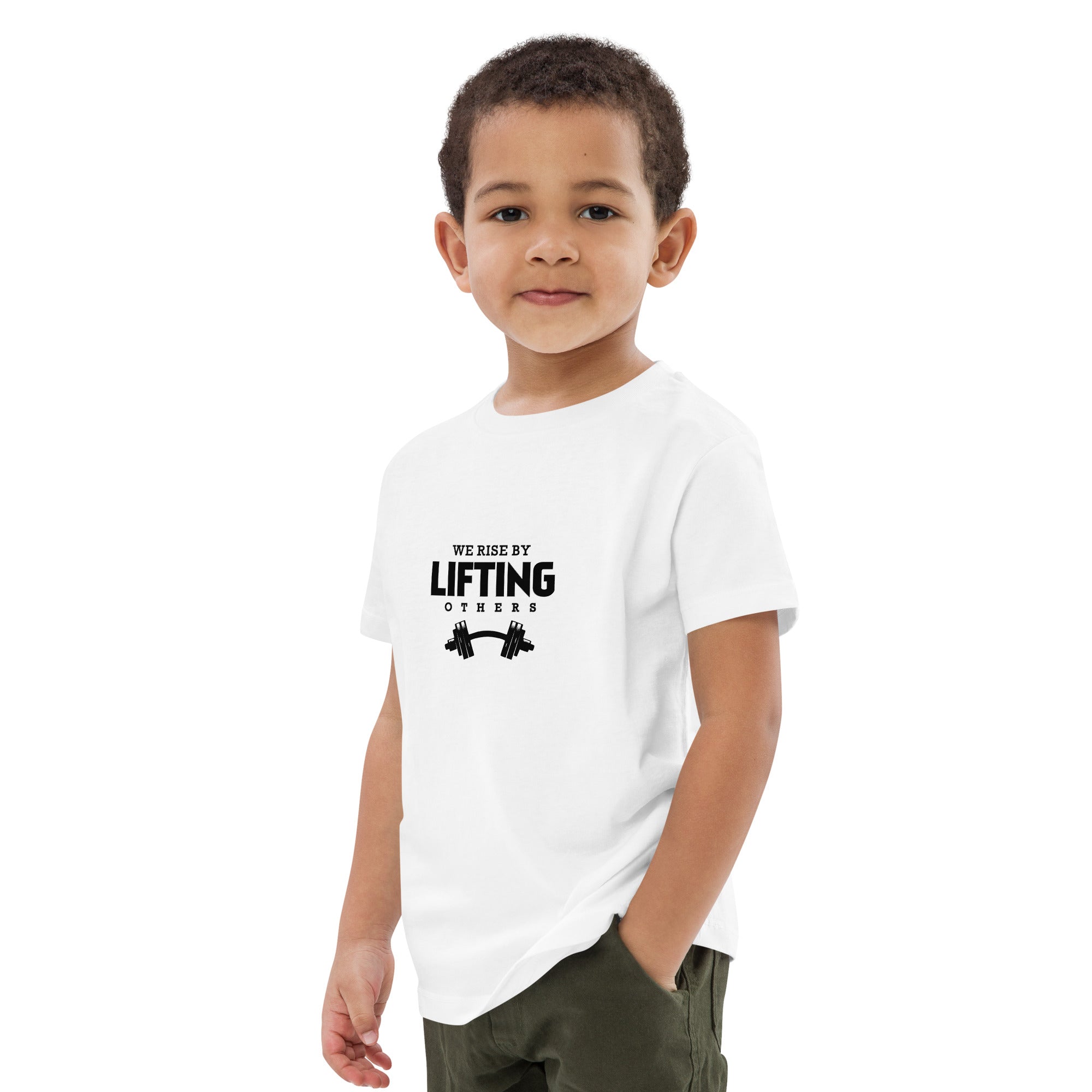 WE RISE BY LIFTING OTHERS - Organic cotton kids t-shirt