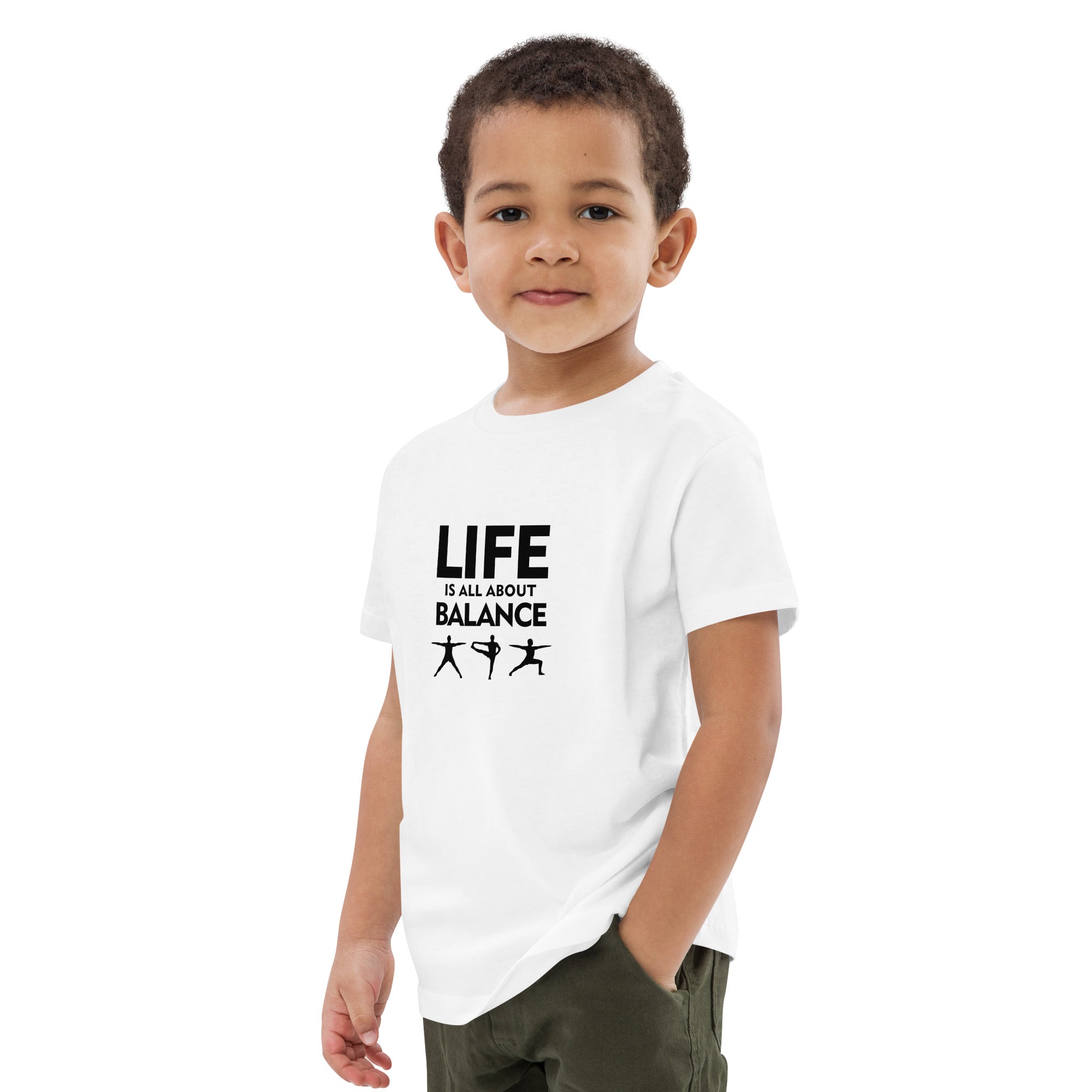 LIFE IS ALL ABOUT BALANCE - Organic cotton kids t-shirt