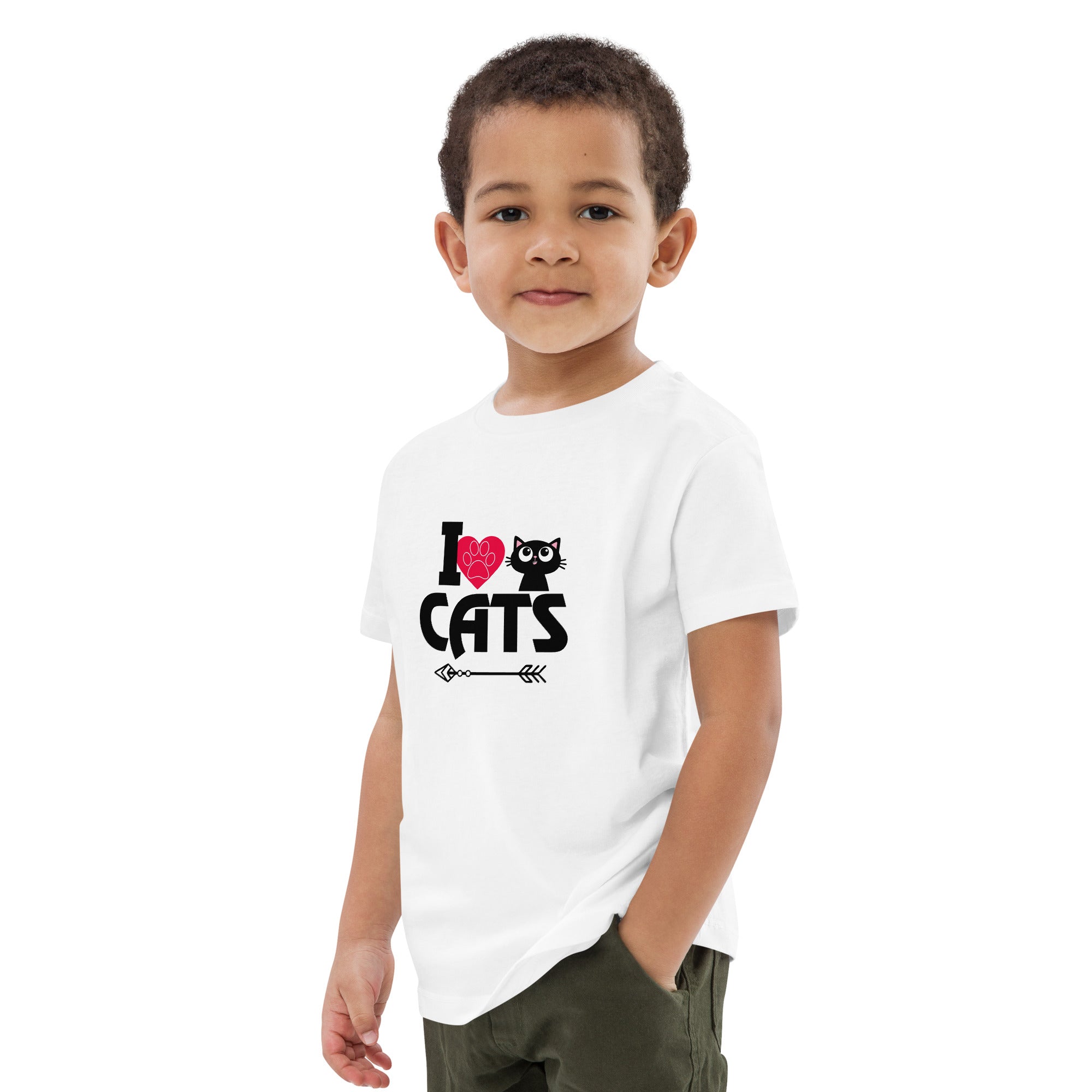 I LOVE CATS - Organic cotton kids t-shirt