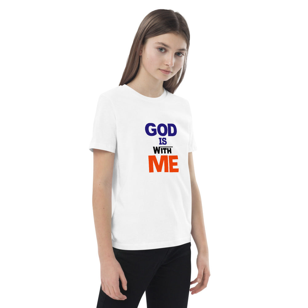 GOD IS WITH ME - Organic cotton kids t-shirt