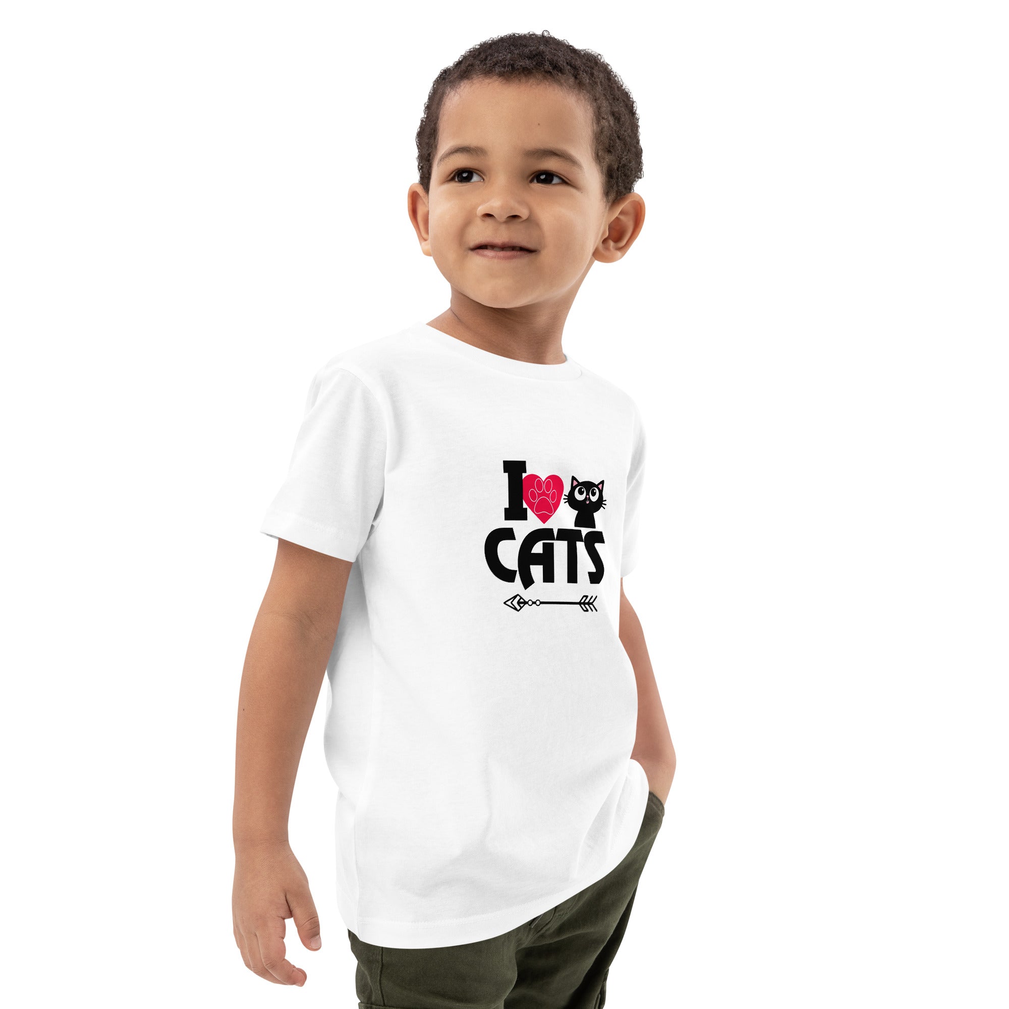 I LOVE CATS - Organic cotton kids t-shirt