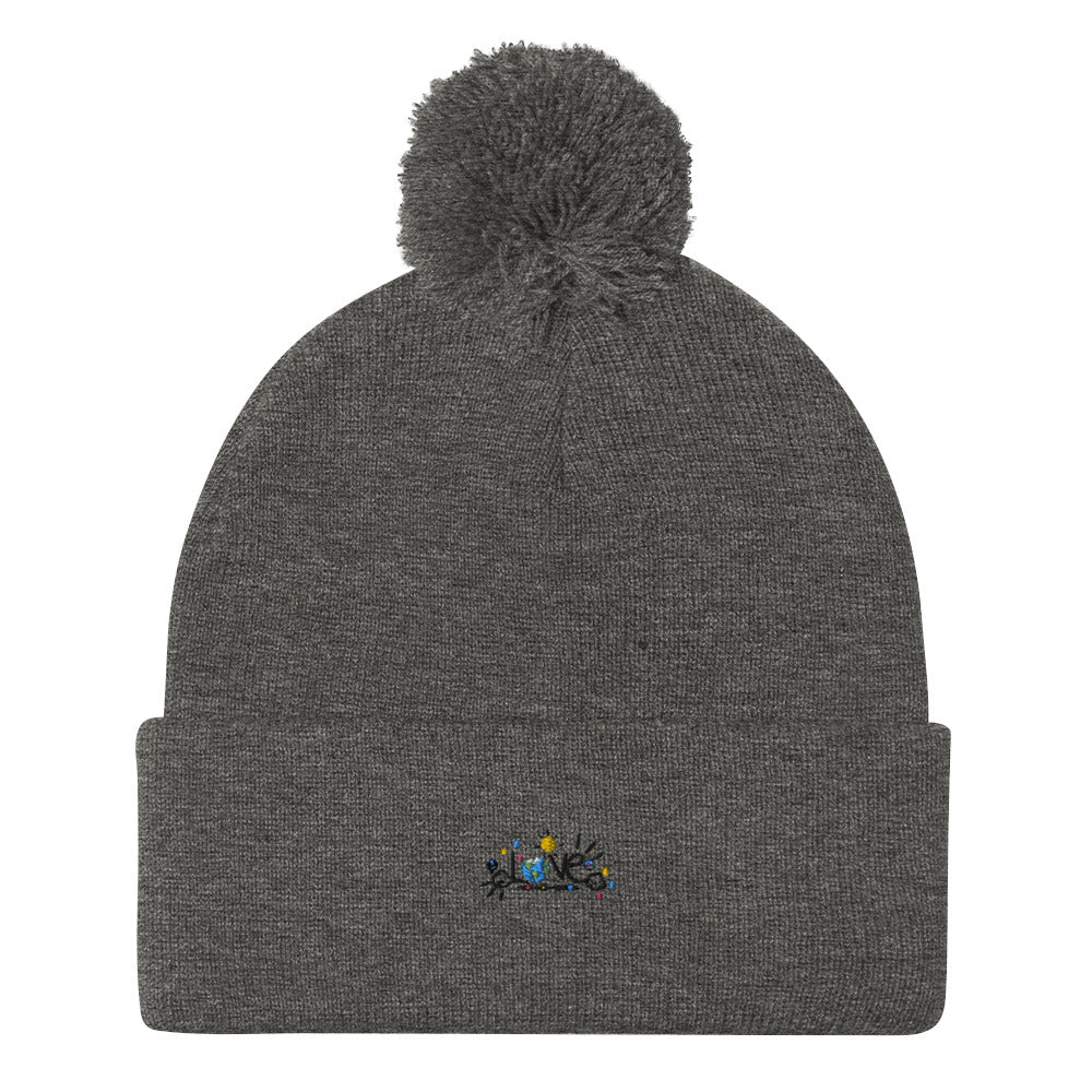 LOVE EARTH - Pom-Pom Beanie