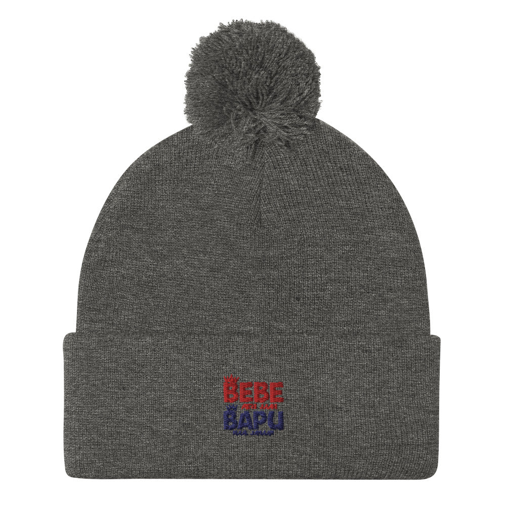 BEBE MERI JAAN BAPU NAAL JAHAAN - Pom-Pom Beanie