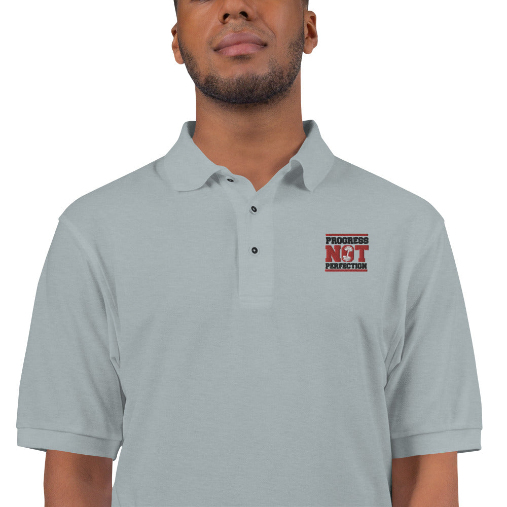 PROGRESS NOT PERFECTION - Men's Premium Polo