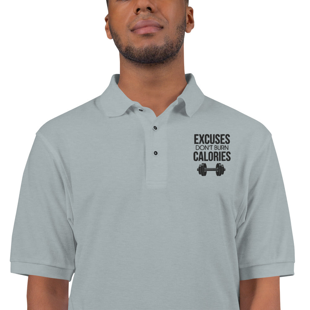 EXCUSES DON'T BURN CALORIES - Men's Premium Polo