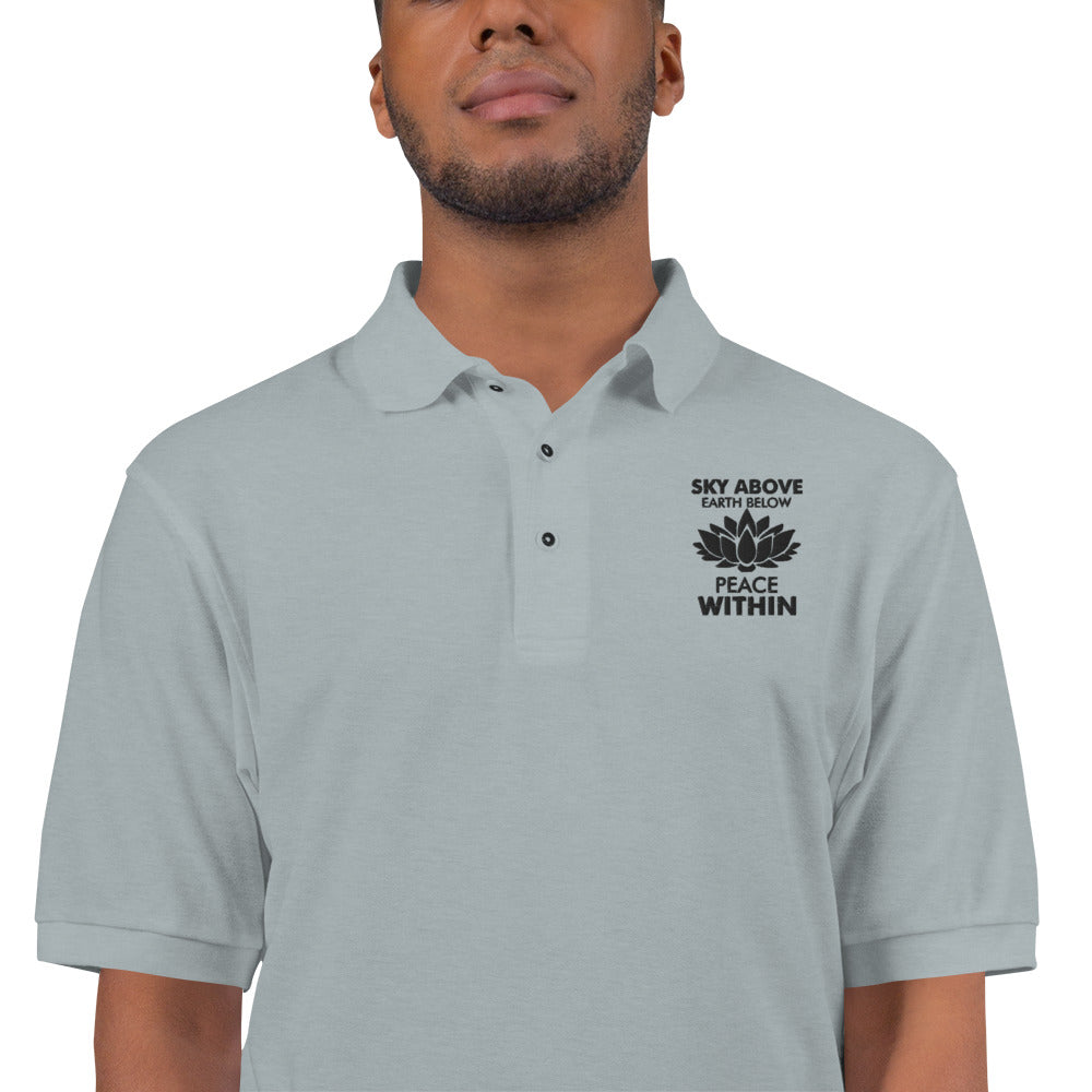 SKY ABOVE EARTH BELOW - Men's Premium Polo