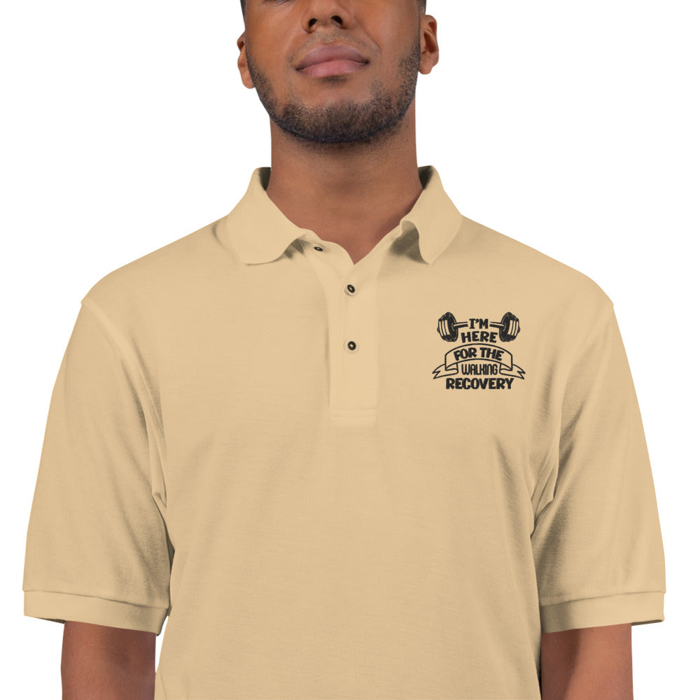 I'M HERE FOR THE WALKING RECOVERY - Men's Premium Polo