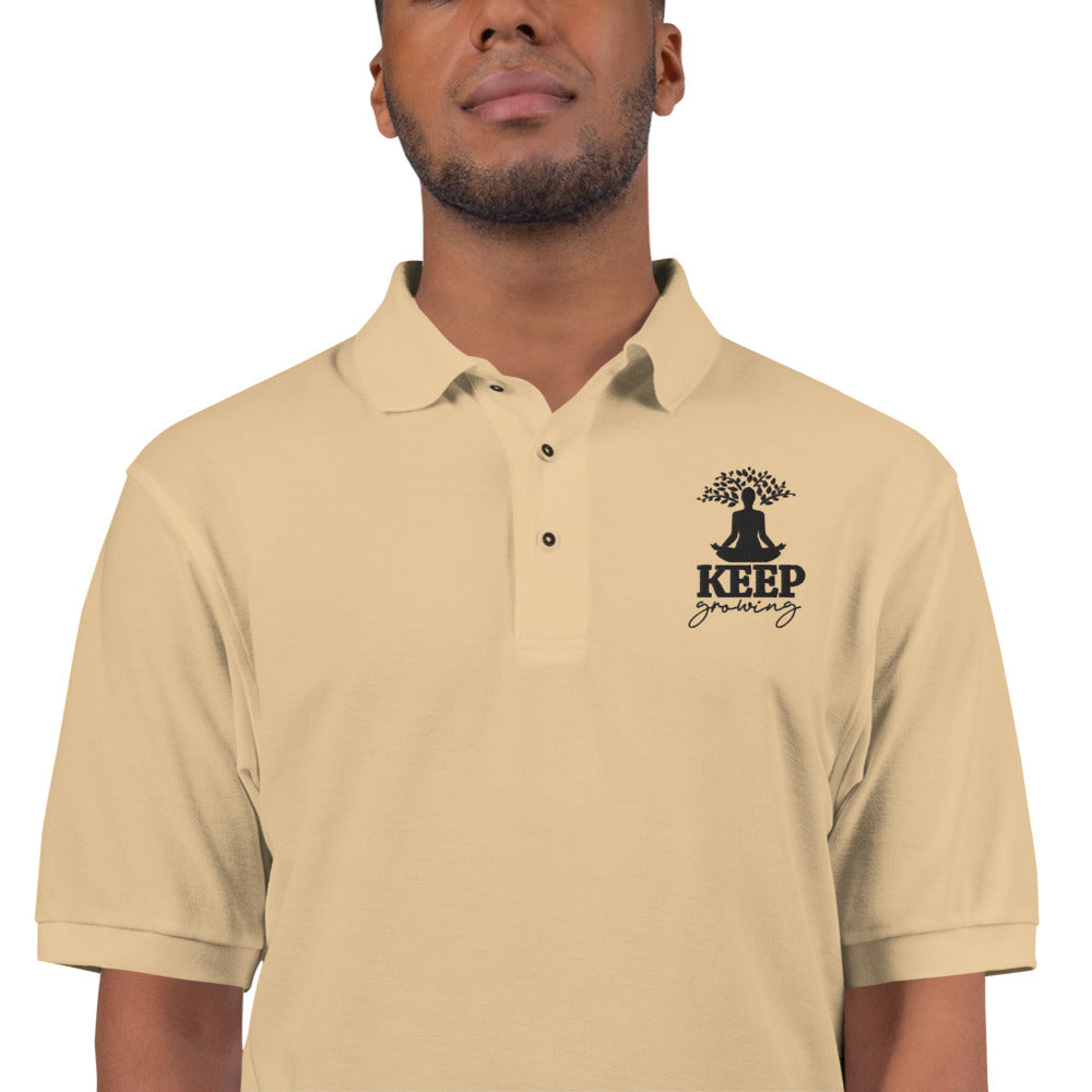 KEEP GROWING - Men's Premium Polo