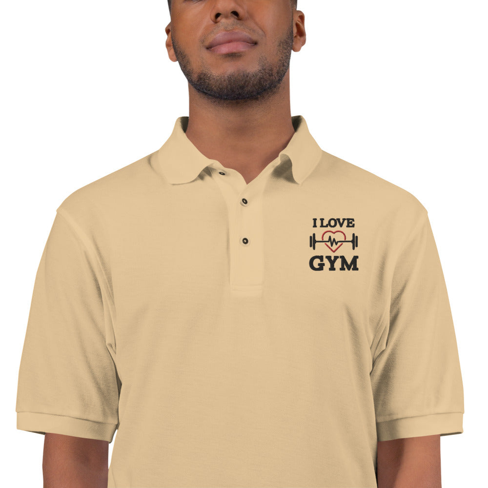 I LOVE GYM - Men's Premium Polo