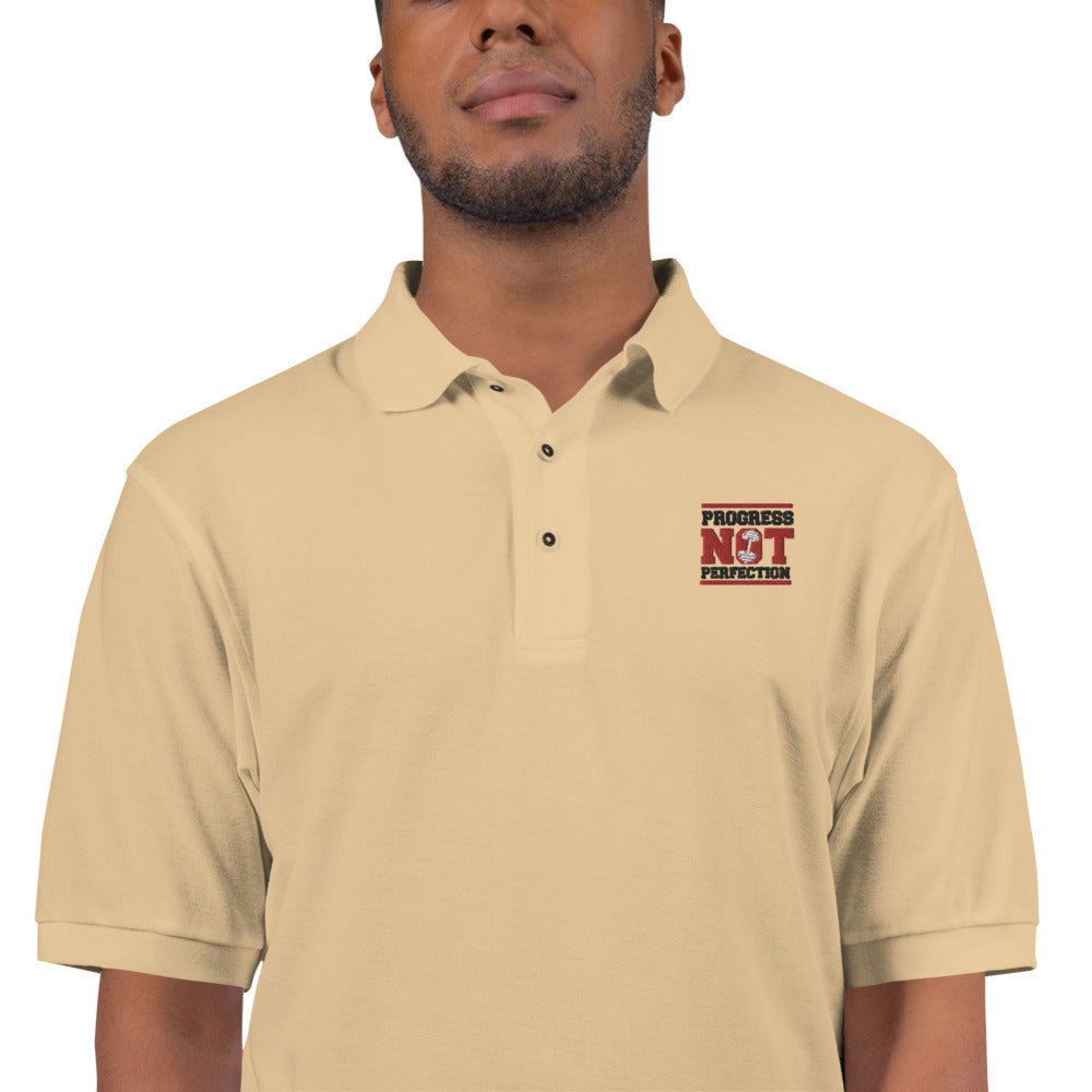 PROGRESS NOT PERFECTION - Men's Premium Polo