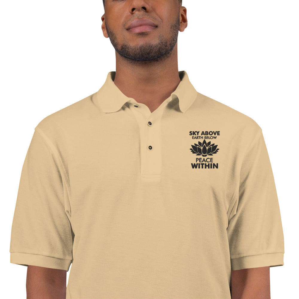 SKY ABOVE EARTH BELOW - Men's Premium Polo